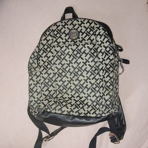 Tommy Hilfiger Willow II-Backpack-Geometric Jacquard w/Colored Trim Black/Alpaca